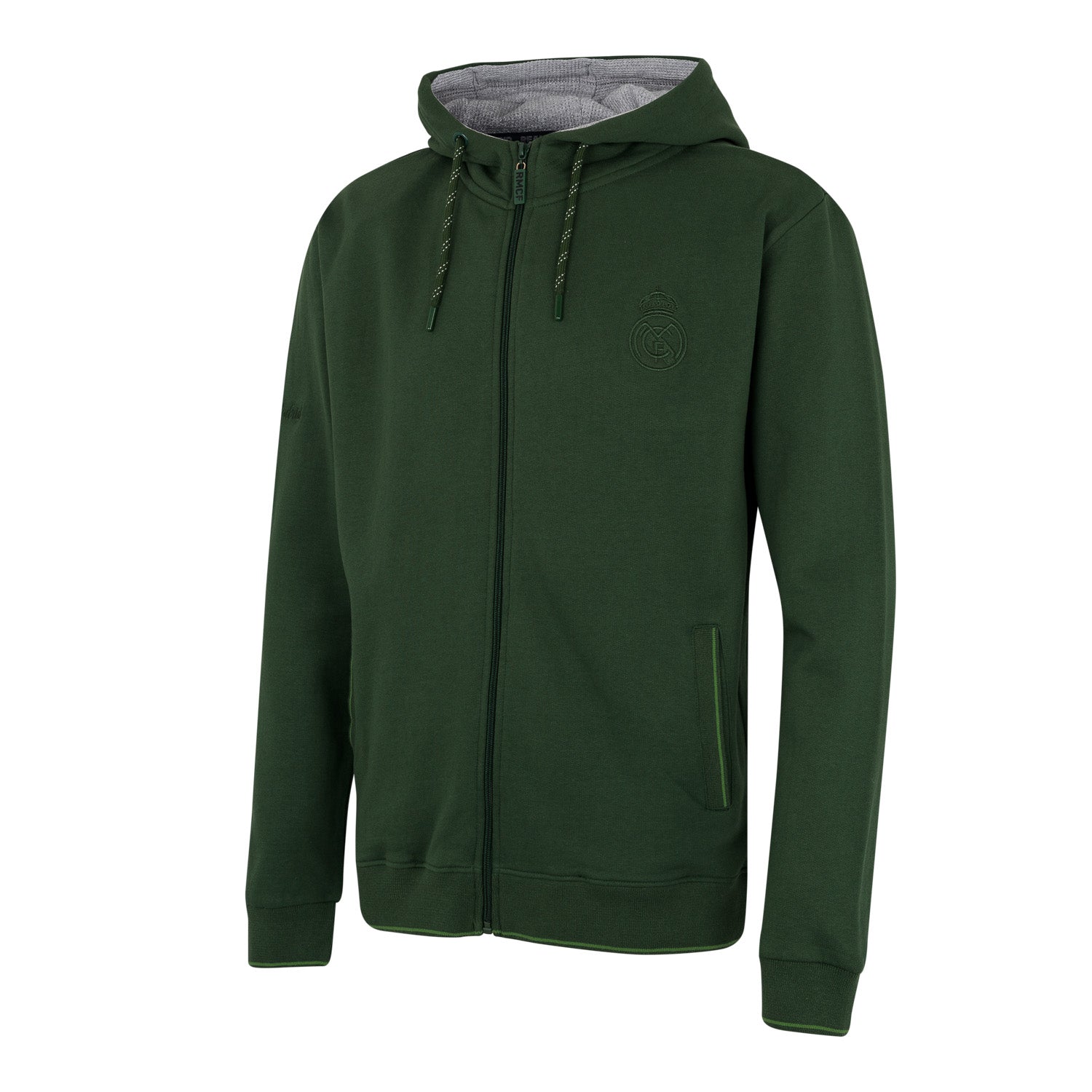 Mens Tonal Full Zip Hoody Green
