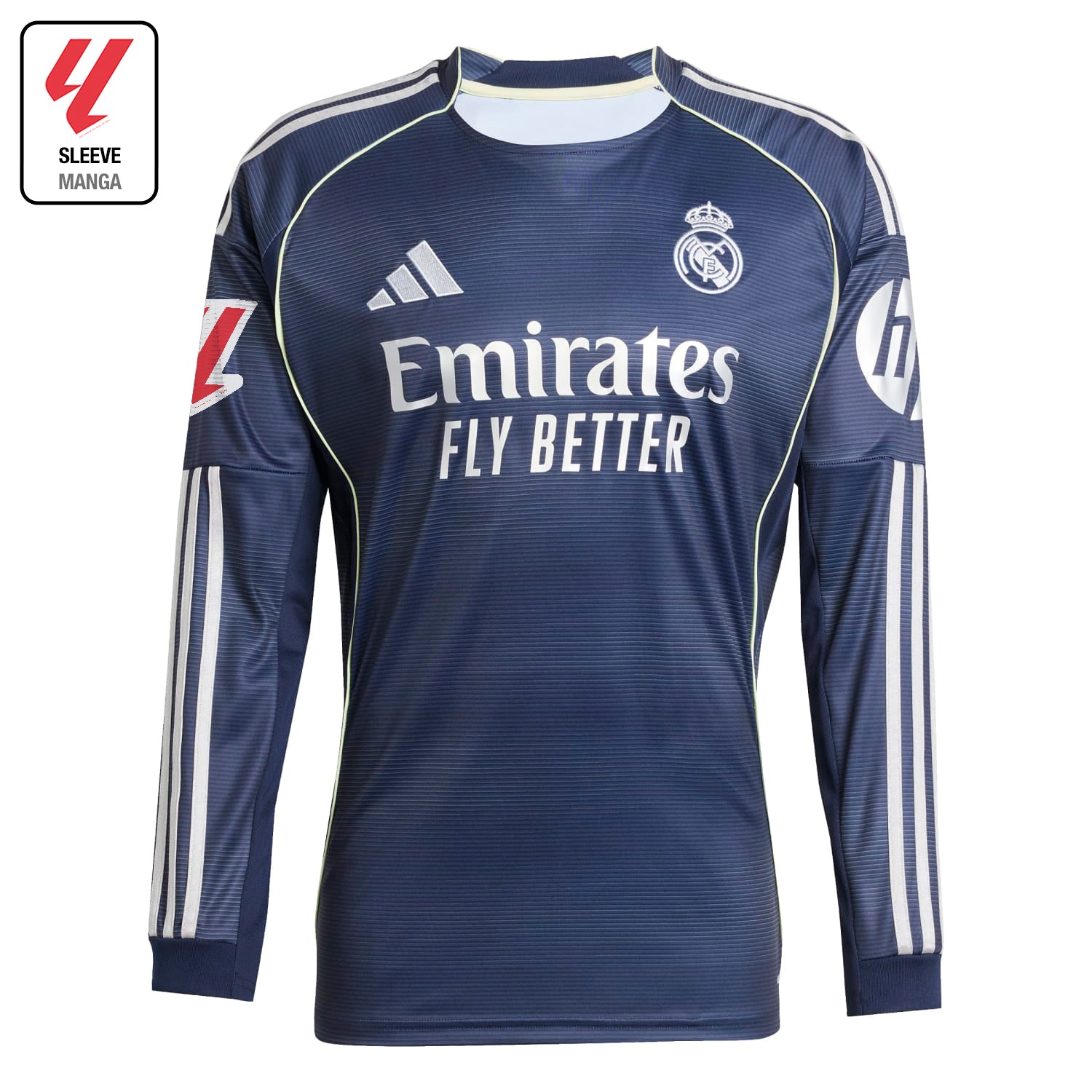 Camiseta Manga Larga Hombre Segunda Equipación 25/26 Azul Marino