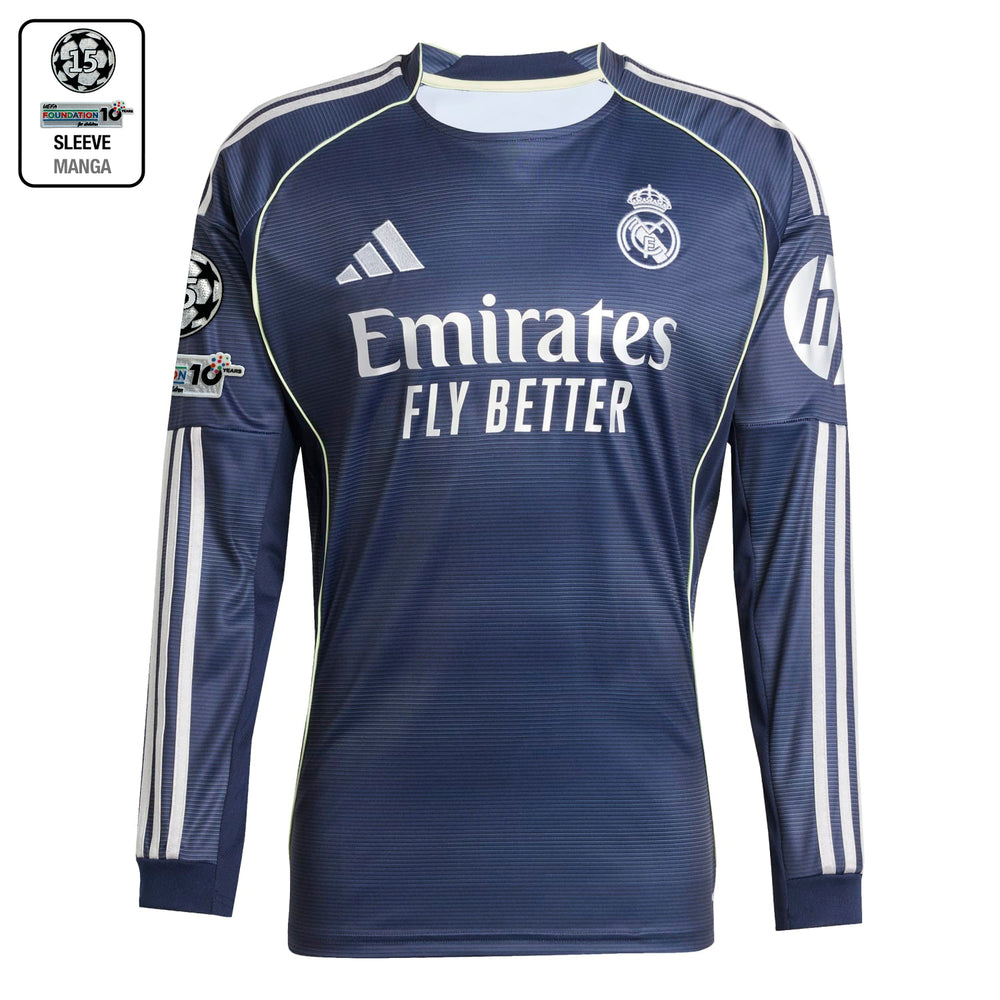 Camiseta Manga Larga Hombre Segunda Equipación 25/26 Azul Marino