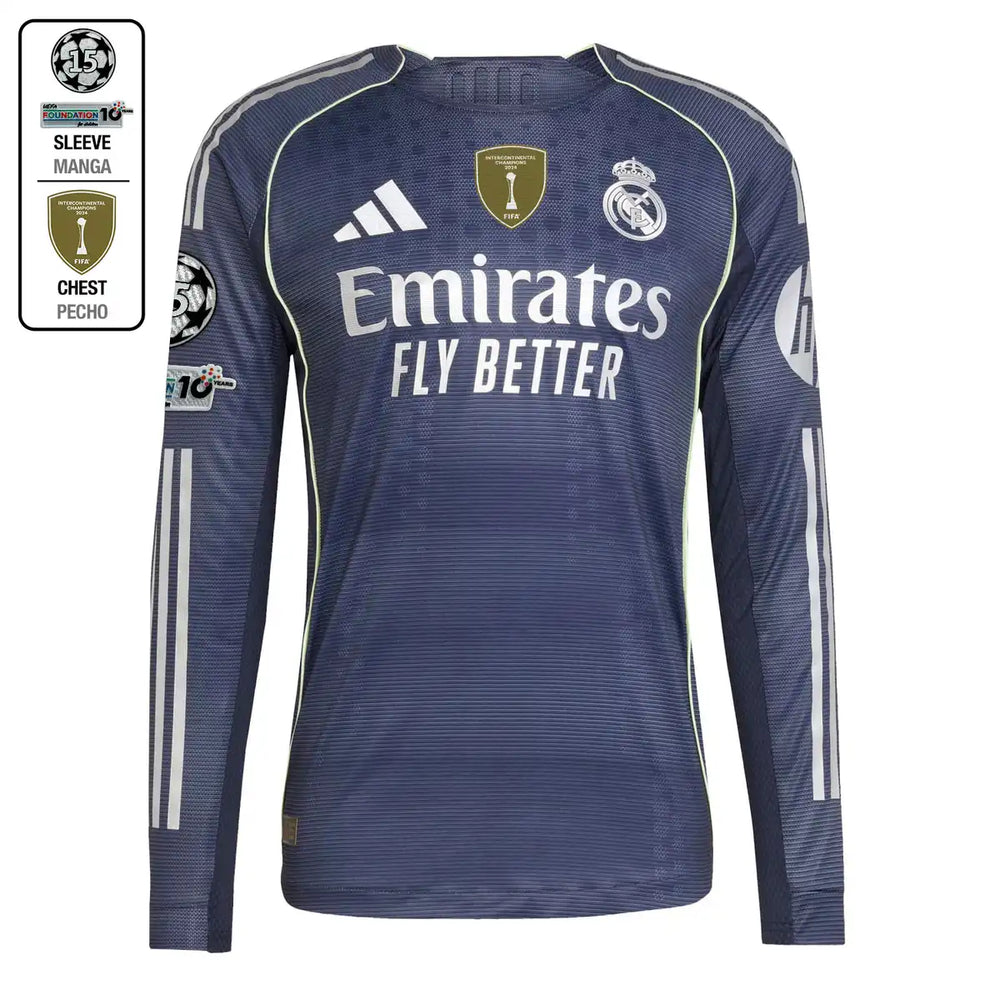 Camisola Alternativa Authentic de Manga Comprida Homem 25/26 Azul Marinho