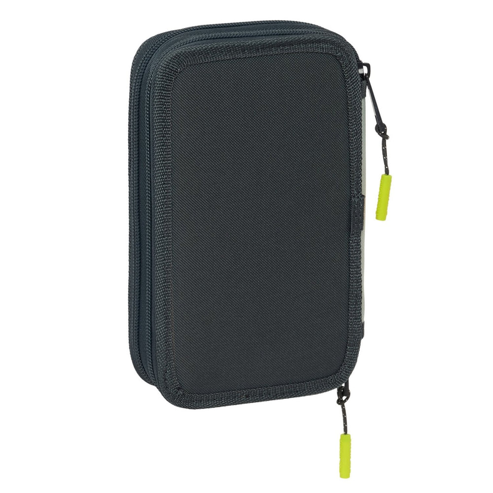 Double Filled Pencil Case White/Black